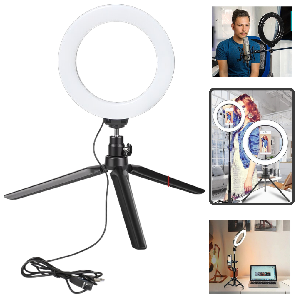 16 cm LED Ring Light with Stand