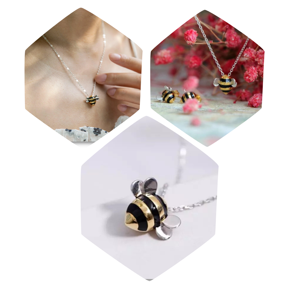 Bee-shaped necklace