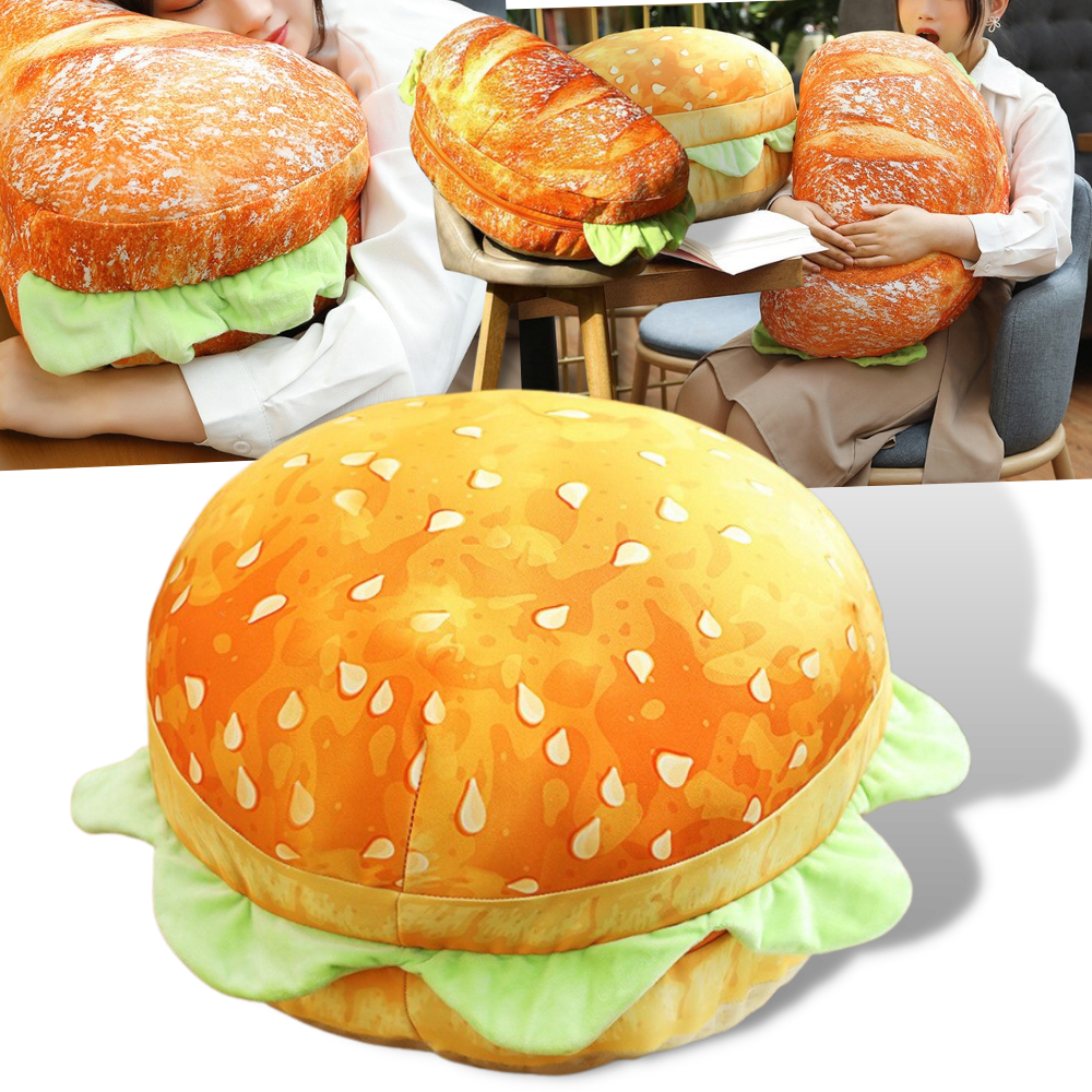Plush Burger Cushion