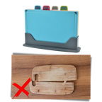 4pcs Chopping Board Set with Holder