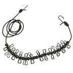 4m Stretch Camping Clothesline with Pegs