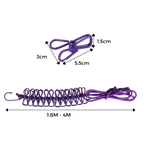 4m Stretch Camping Clothesline with Pegs