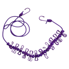 4m Stretch Camping Clothesline with Pegs