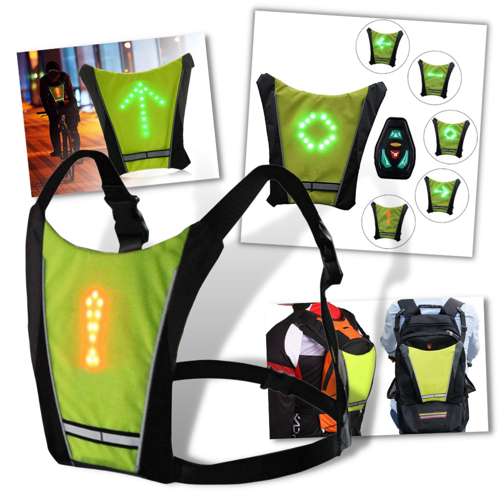 Reflective Cycling Vest With LED