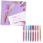 Set of 8 Double Line Marker Pens