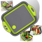 Collapsible Cutting Board with Basket