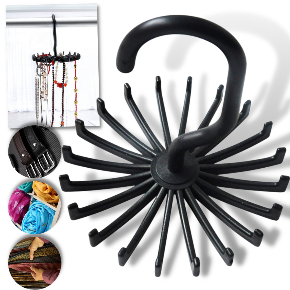 360-Degree Rotating Tie Hanger