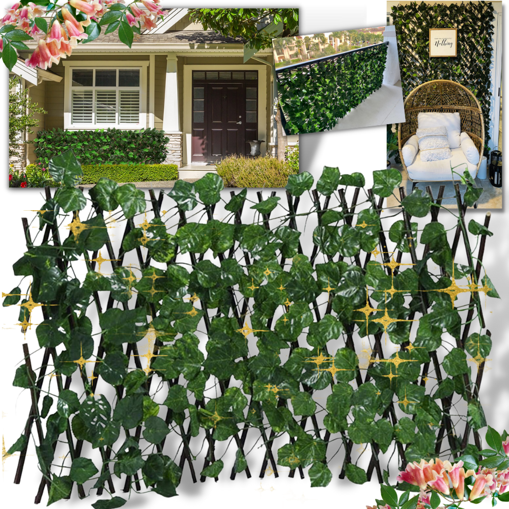 Retractable Artificial Plant Fence