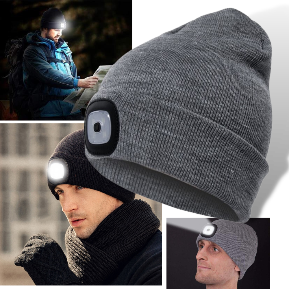 Bonnet avec lumière LED