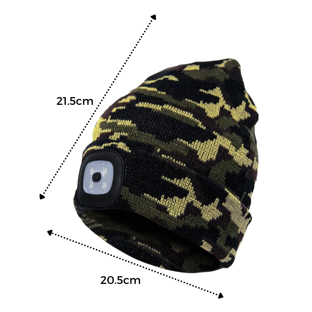 Bonnet avec lumière LED