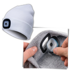 Bonnet avec lumière LED