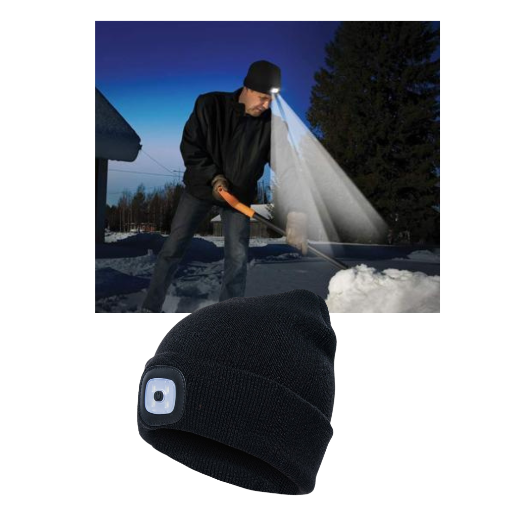 Bonnet avec lumière LED