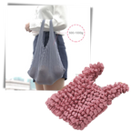 Pleated Stretch Shopping Bag