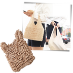 Pleated Stretch Shopping Bag