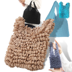 Pleated Stretch Shopping Bag