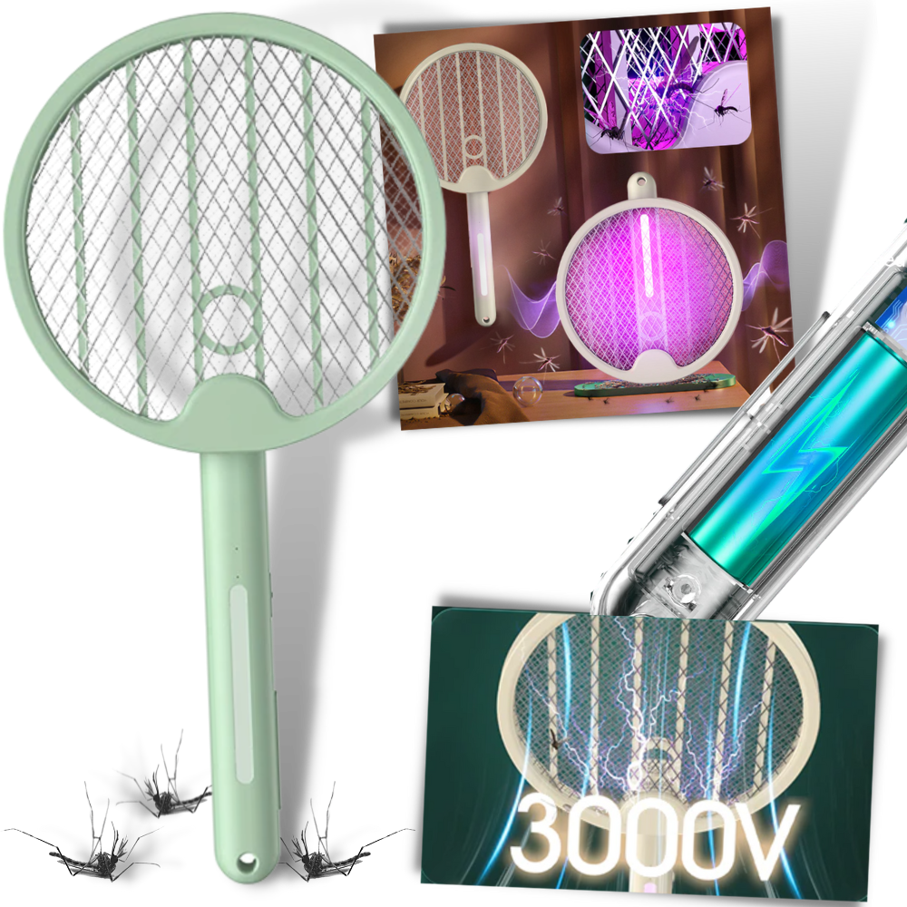 2-In-1 Foldable Mosquito Racket