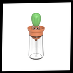 Oil Glass Bottle with Brush