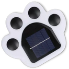 Solar-Powered Paw Print Pathway Light