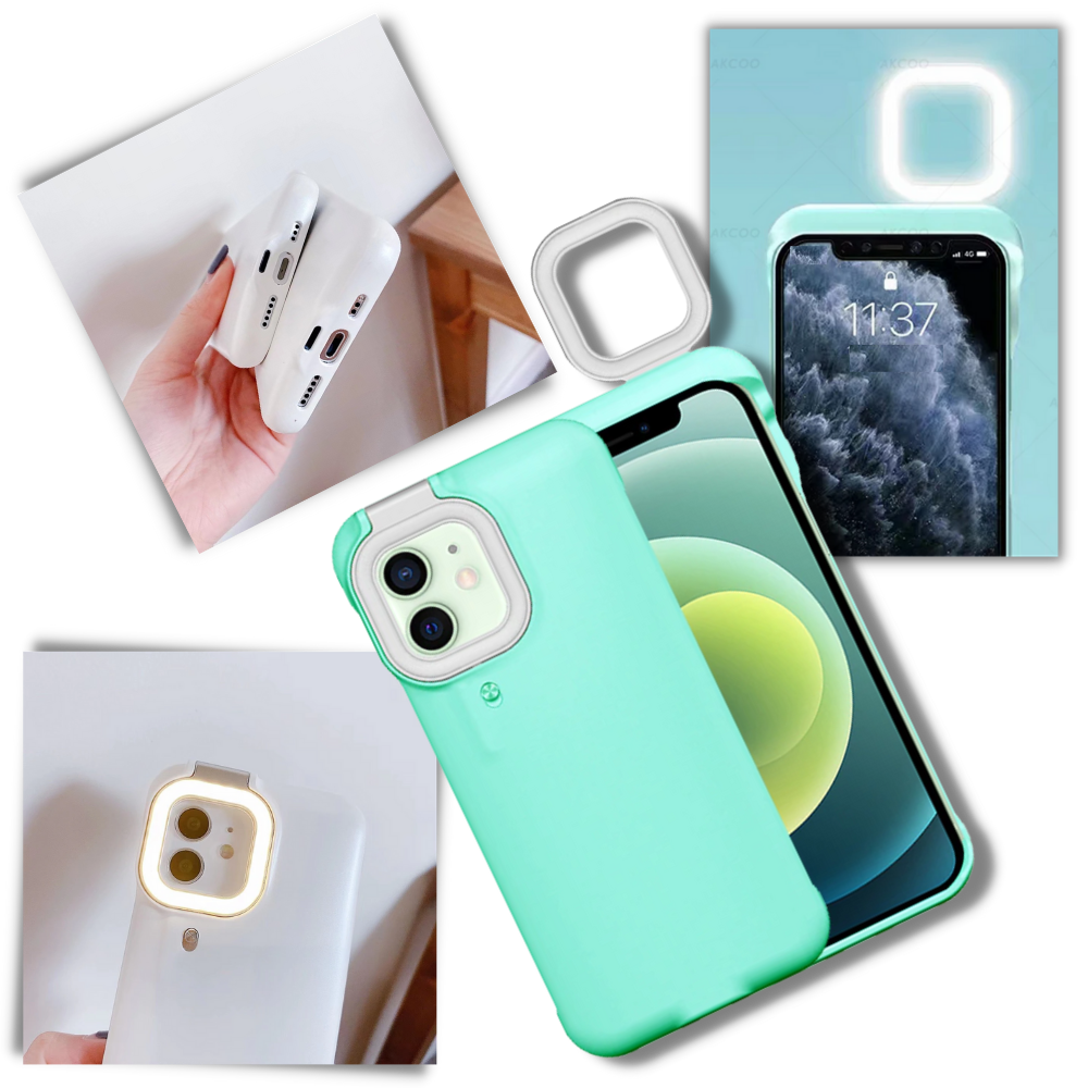 Phone Case With LED Ringlight