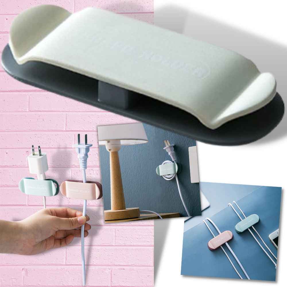 4-Pack Adhesive Cable Clamping Clips