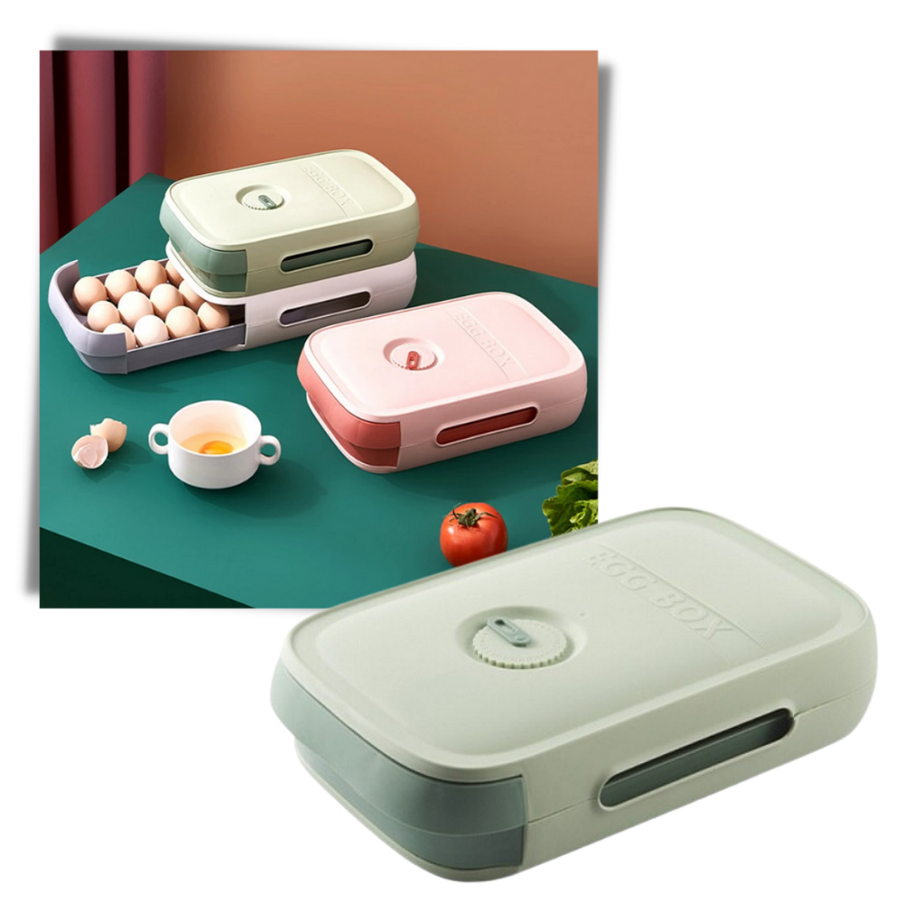 Boîte de rangement d'œufs à tiroir