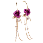 Rose Tassel Earrings