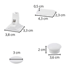 Pack of 4 Child Safety Magnetic Cabinet Locks