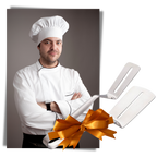 Stainless Steel Spatula and Tongs