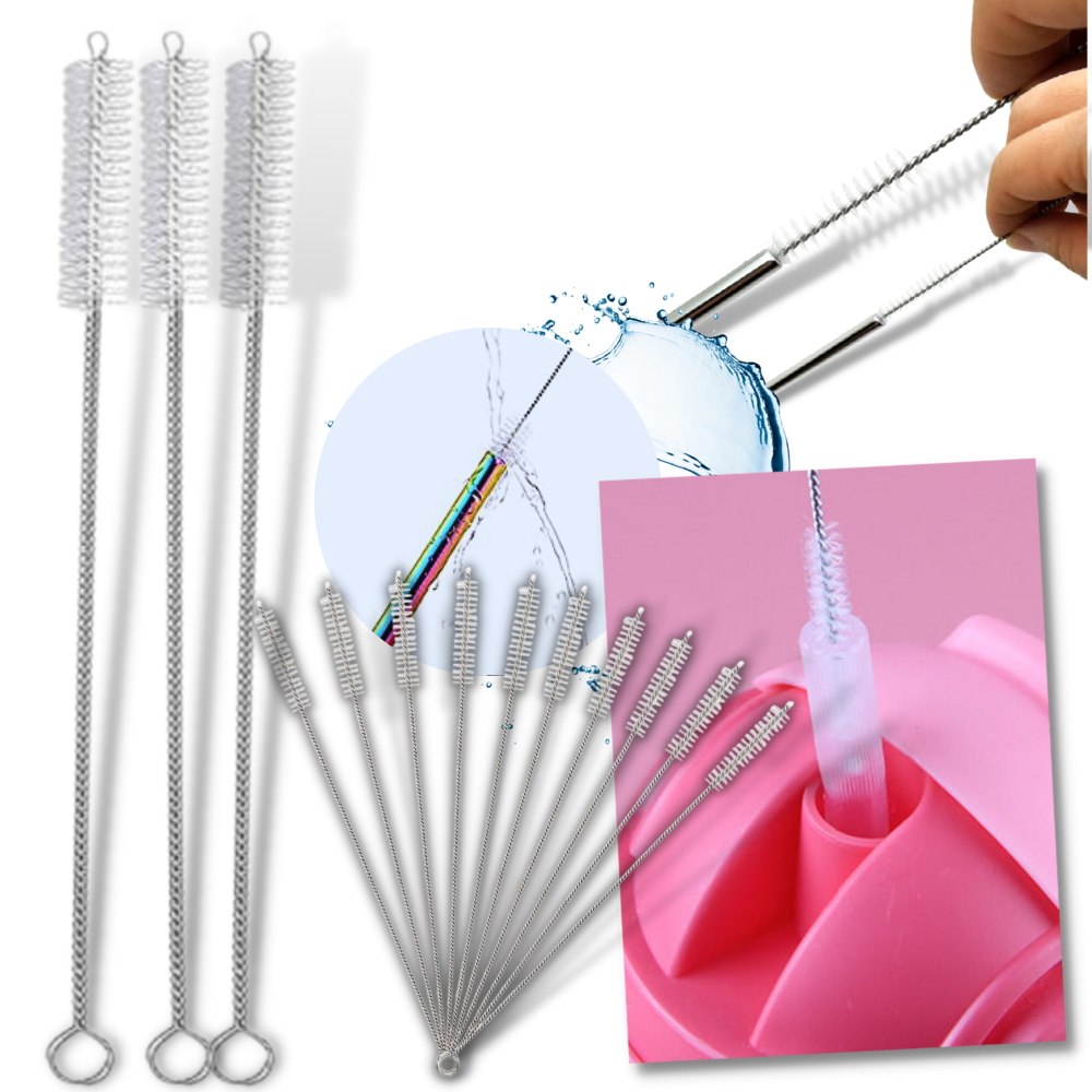 10-Pack Straw Cleaner Brush
