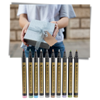 10-Pack Metallic Colour Markers