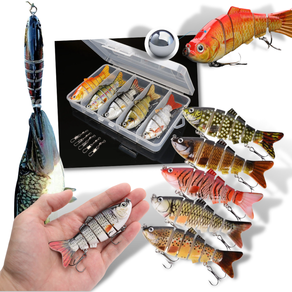 Set of Artificial Wobbler Fishing Lures