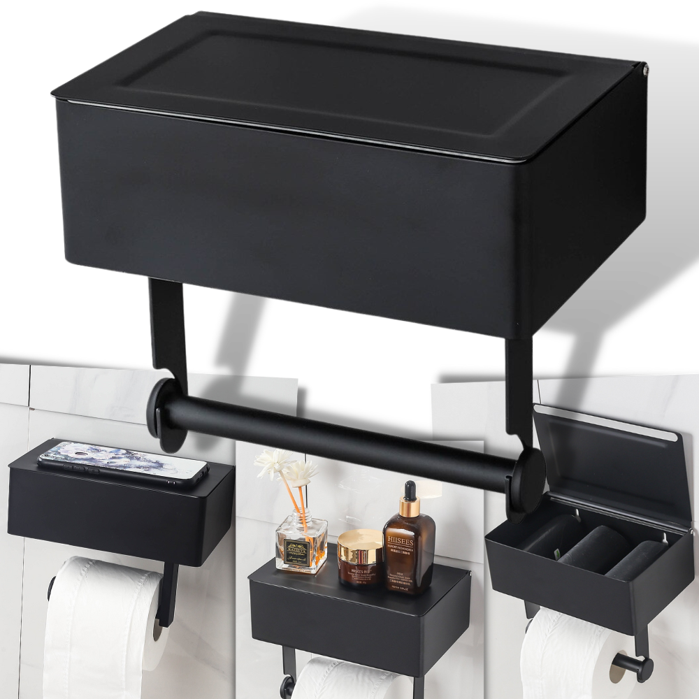 Toilet Paper Holder & Tissue Box