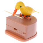 Boîte distributrice de cure-dents motif oiseau