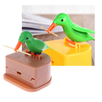 Boîte distributrice de cure-dents motif oiseau