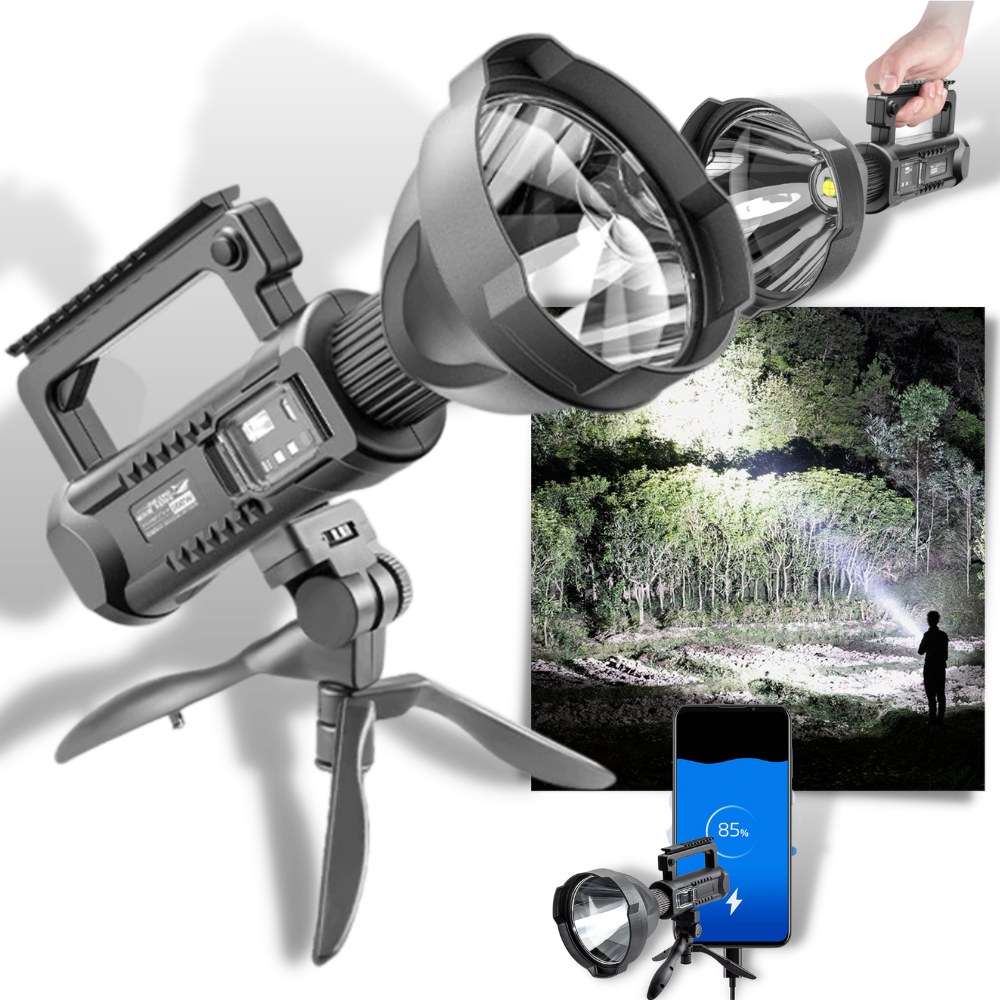 LED Flashlight & Tripod