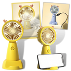 Mini USB Fan with Phone holder