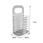 Plastic Folding Wall-Mountable Laundry Basket