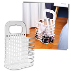 Plastic Folding Wall-Mountable Laundry Basket