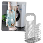 Plastic Folding Wall-Mountable Laundry Basket