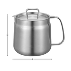 2-in-1 Stainless Steel Deep Frying Pot