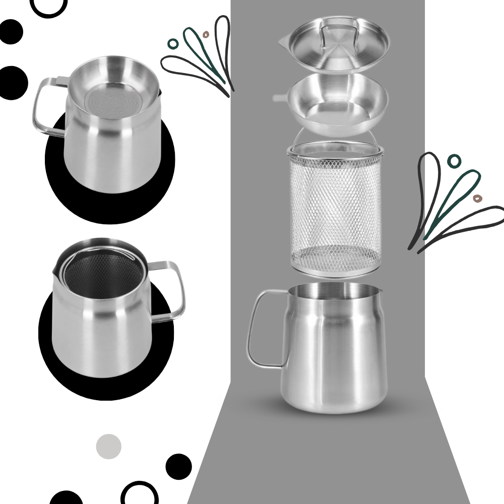 2-in-1 Stainless Steel Deep Frying Pot