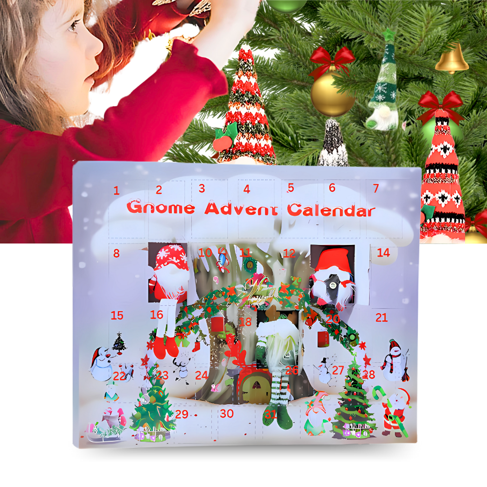 31-Day Countdown Gnome Advent Calendar