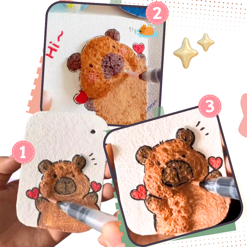 3D Foam Painting Paper