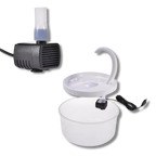 Auto water fountain for cat with LED light