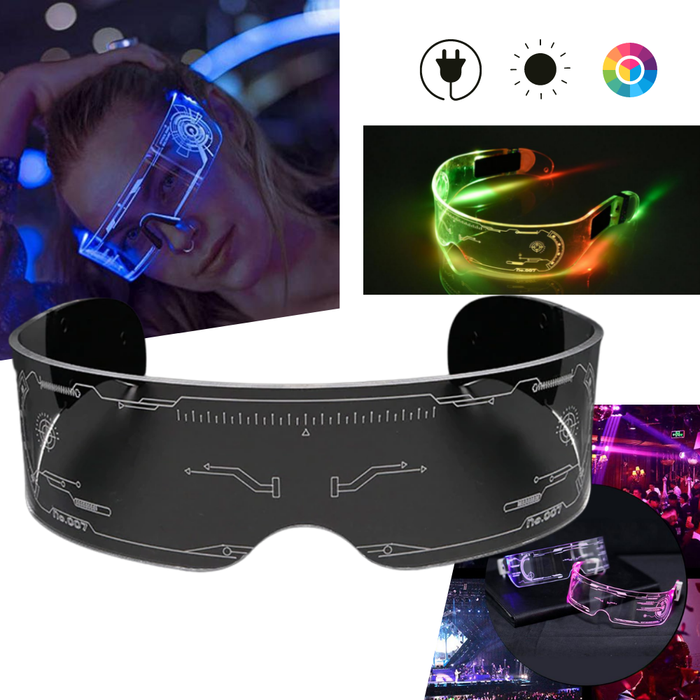 Luminous Glasses with Colourful LED Lights