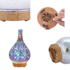 Essential Oil Diffuser Fireworks Pattern Vase Shape