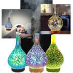 Essential Oil Diffuser Fireworks Pattern Vase Shape