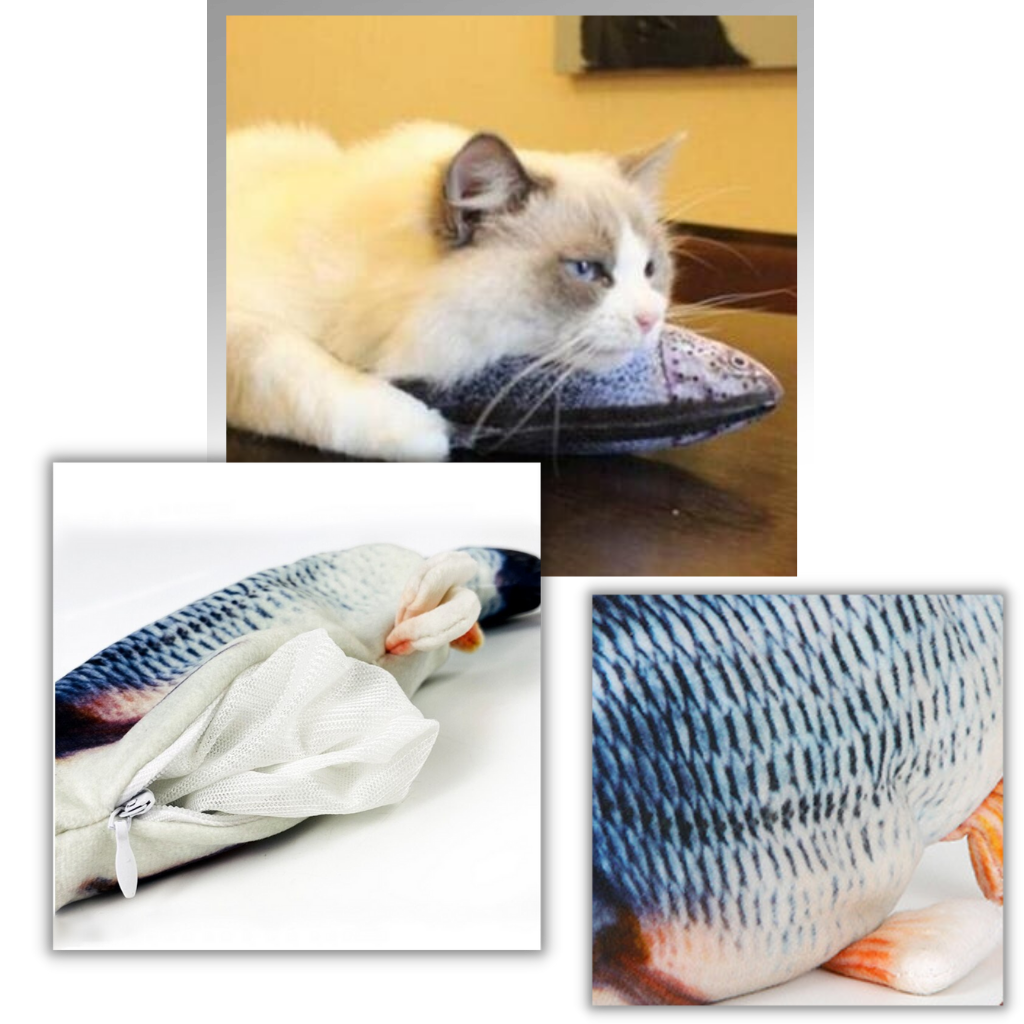 Jouet poisson pour chat