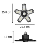 Garage Light with 5 Foldable Panels