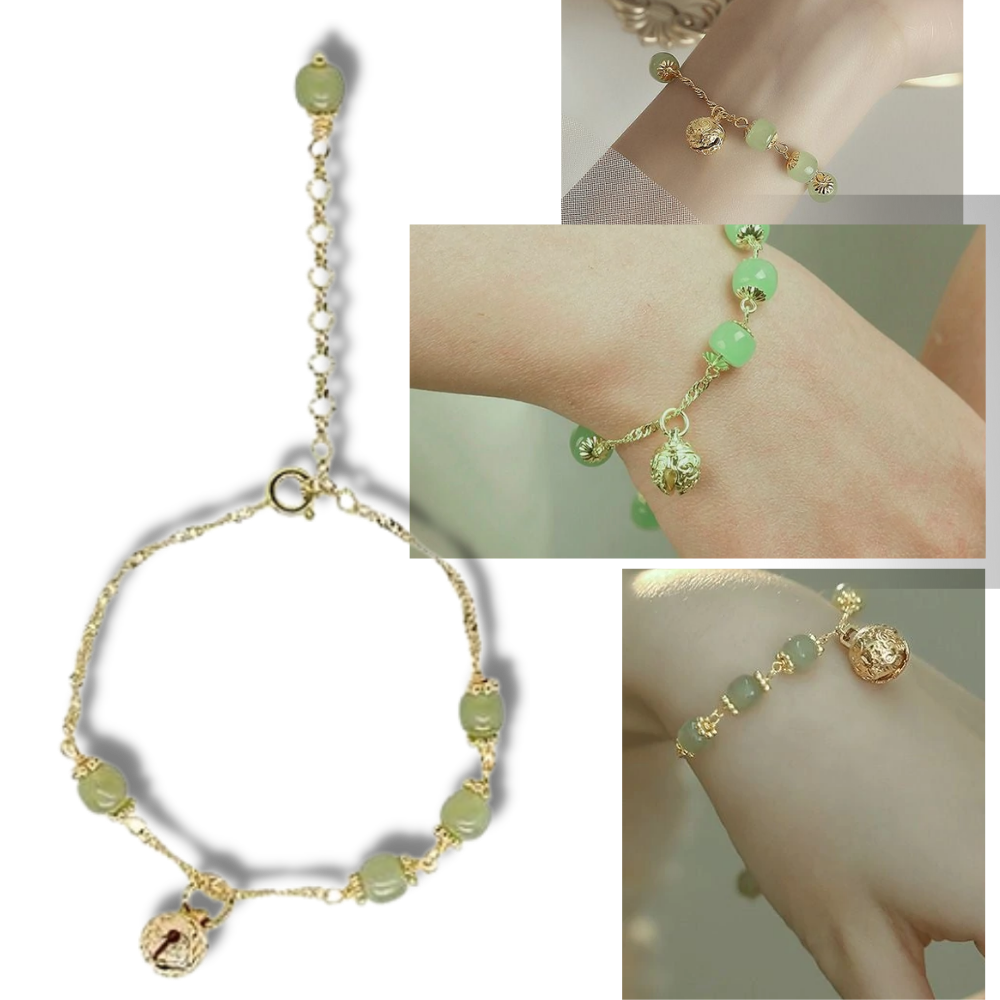Hetian Jade Bell Bracelet